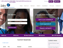Tablet Screenshot of 24hrrecruitment.com